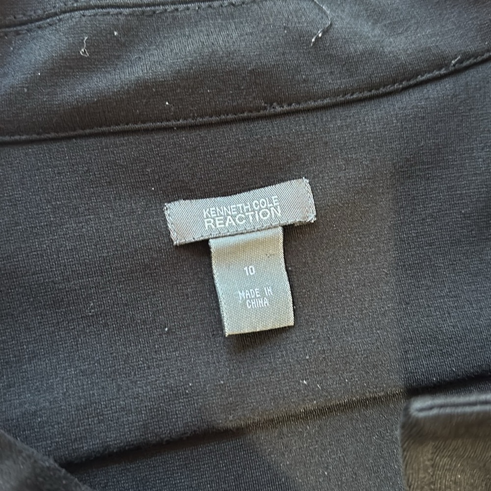 Kenneth Cole Black Zipper Jacket Size‎ 10 - Picture 5 of 8